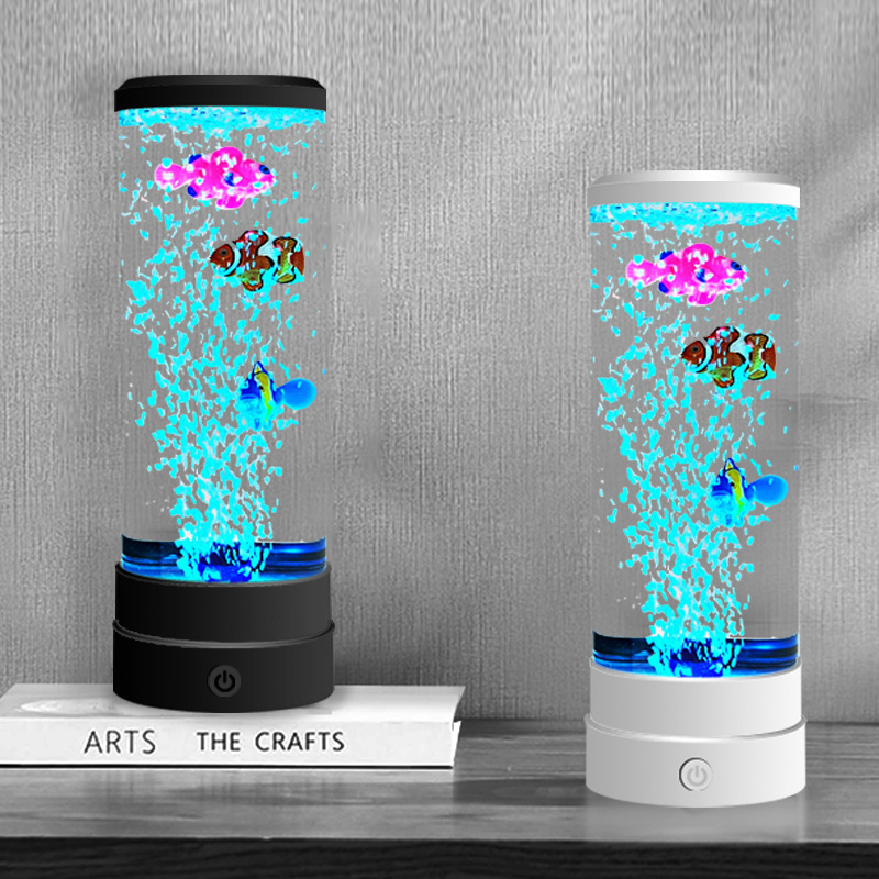 Home Decor Simulator - Gesimuleerde LED-meerkleurige bubbelvis-sfeerdecoratie voor thuis met