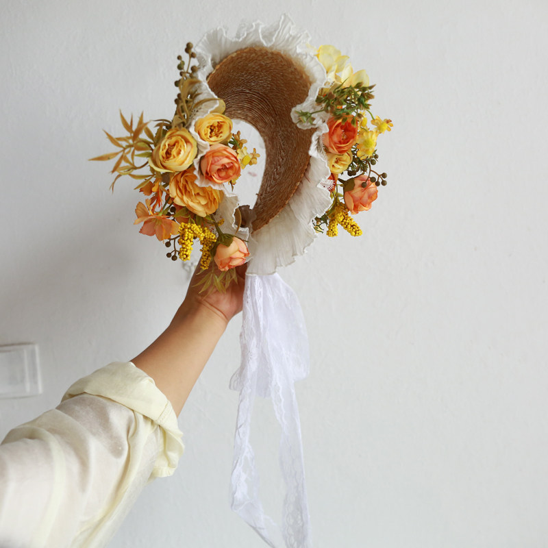 Home Decor Location - Pastorale Franse trouwfoto bruid DIY zelfklevende