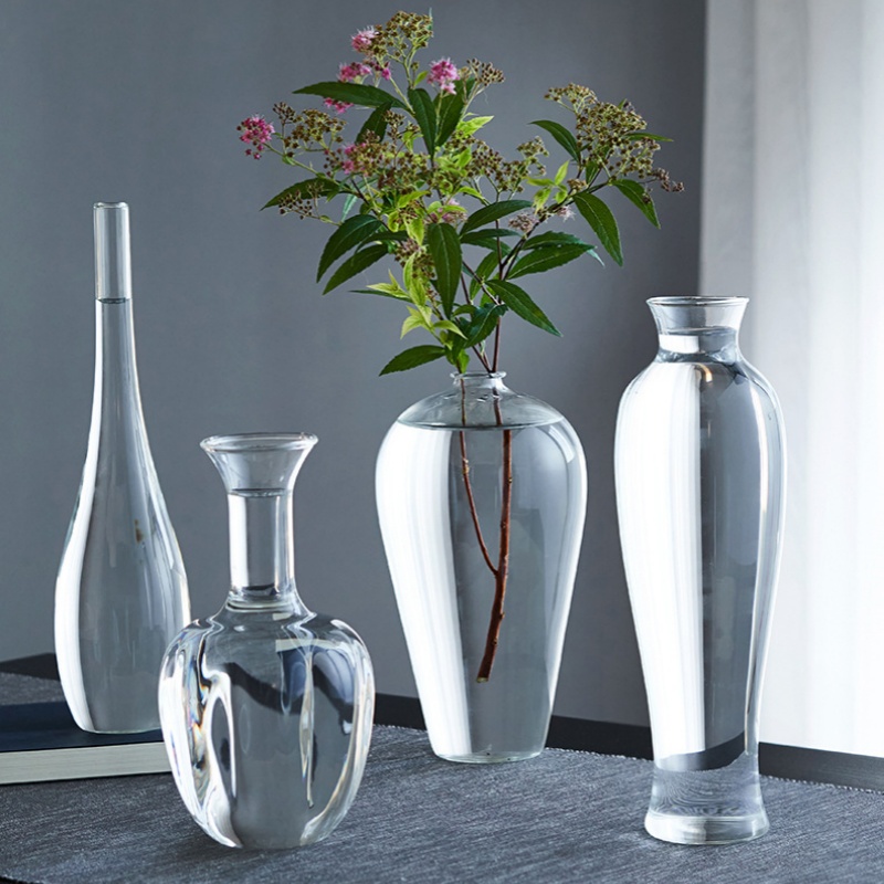 Home Decor Zen Style - Elegante glazen vaas in Chinese stijl,