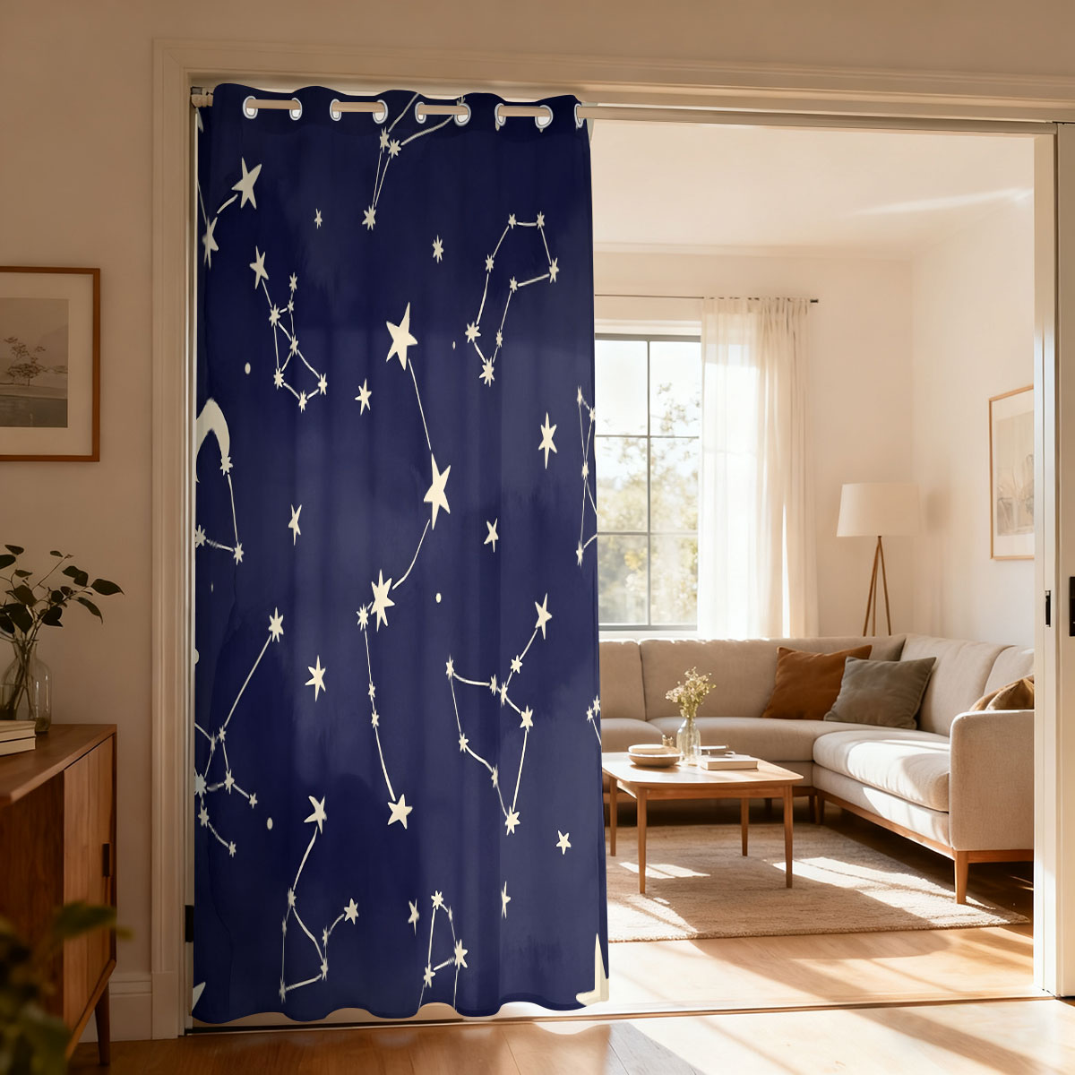 Home Decor Curtains - 1 stuk retro roze bloemmotief enkelvoudig