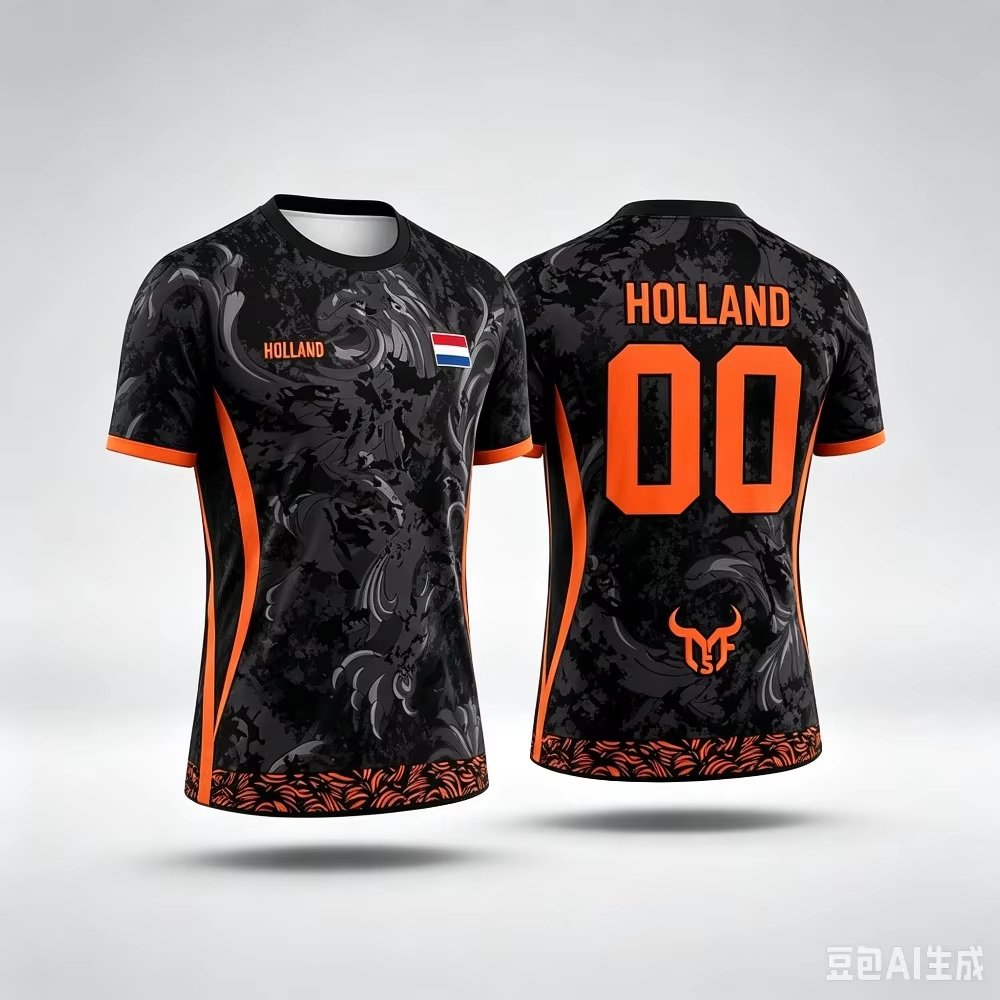 Home Decor Netherlands - Zomer Nederland Voetbal Jersey T-shirt Tops