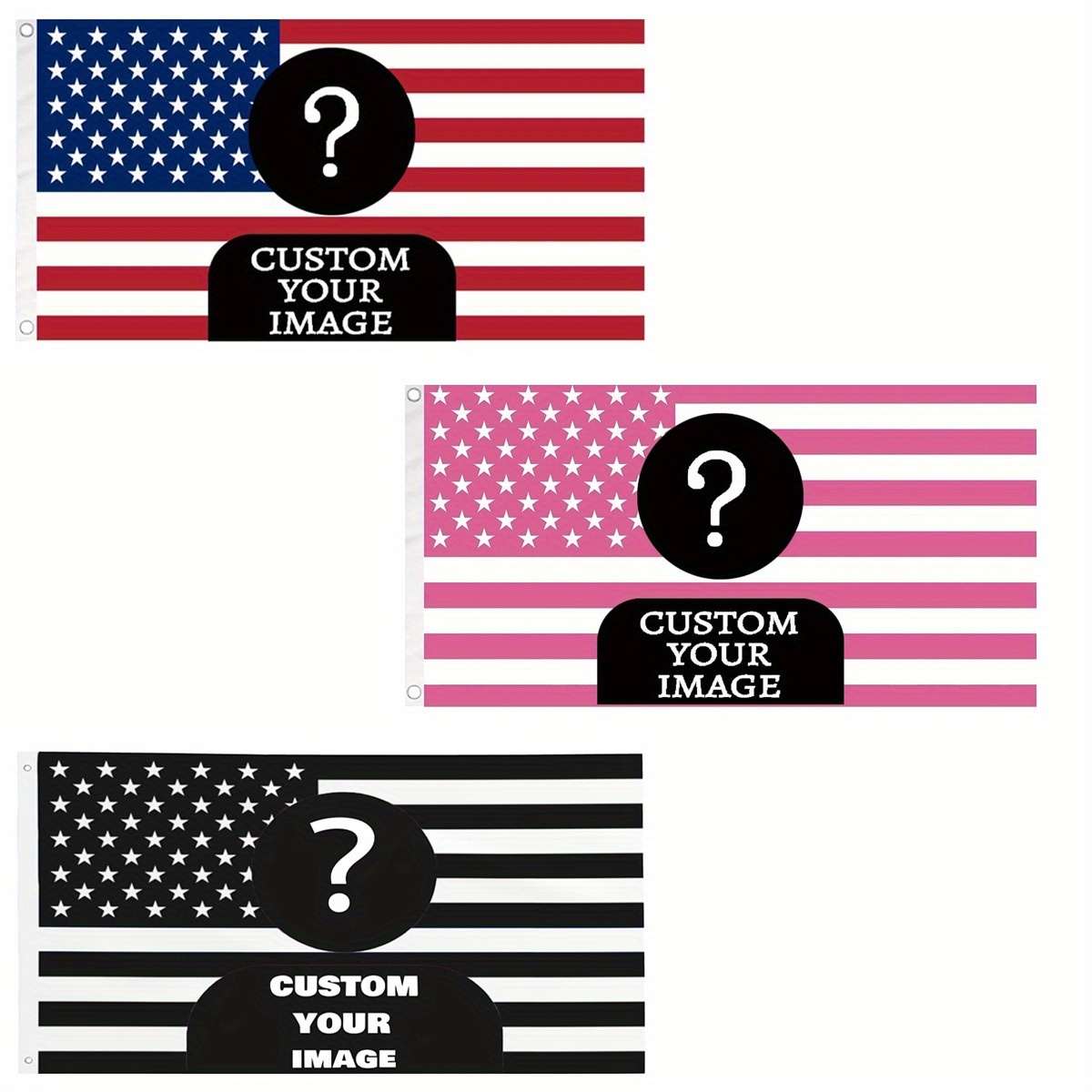 Home Decor Outside - 1pc aangepaste klassieke roze/zwarte Amerikaanse vlag,
