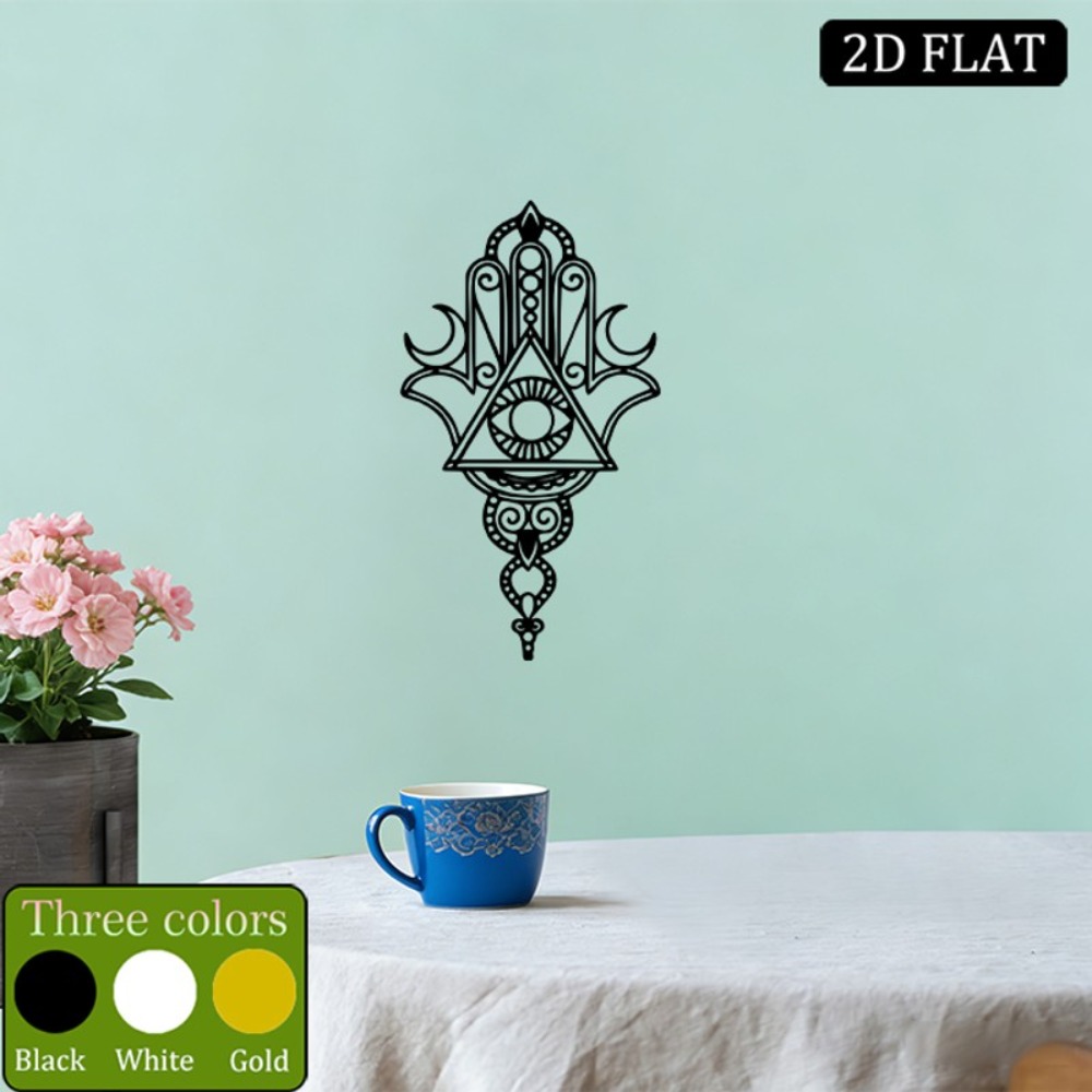 Home Decor Living - CIFBUY IJzeren Wanddecoratie Hamsa Boze Oog