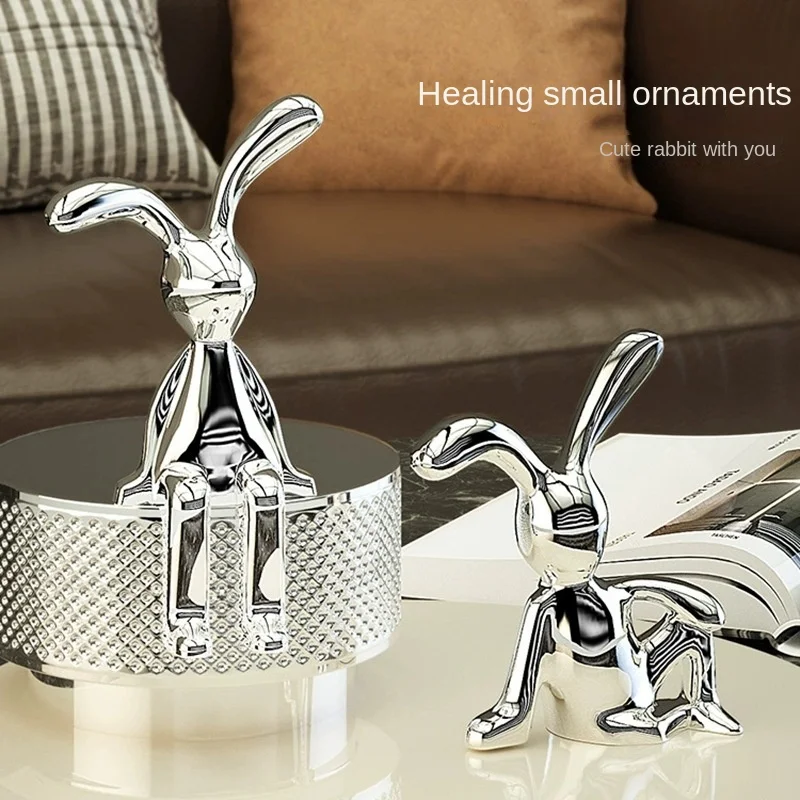 Home Decor Modern Organic - [Mgt] Europa Originaliteit Gouden Zilveren Konijn