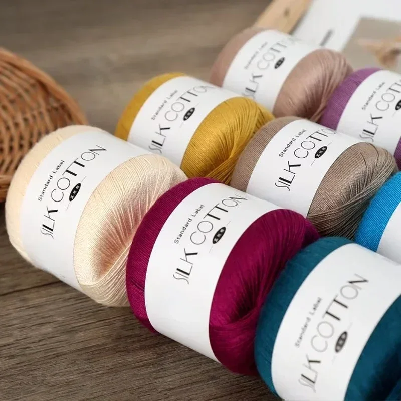 Yarn Home Decor - 50 g/stk Zijde Kant Katoen Melk