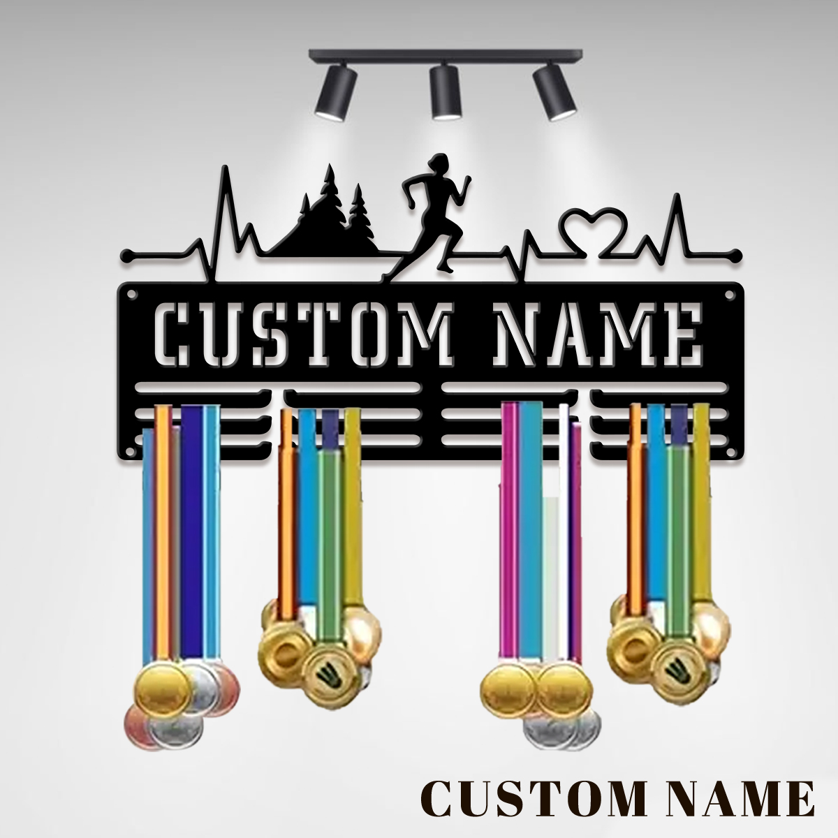Home Decor Halloween - Op maat gemaakte metalen medaillehouder voor