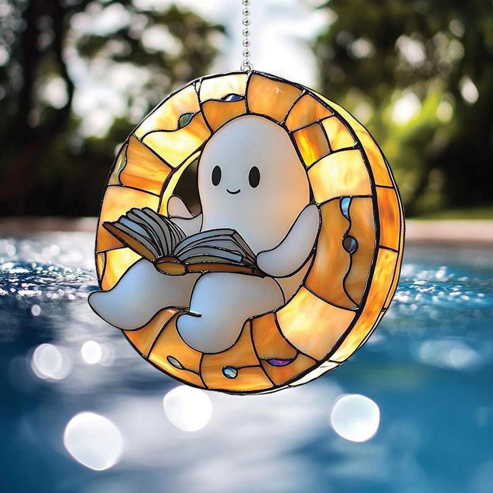 Home Decor Catalog - 2D plat acryl Halloween Ghost leesboek