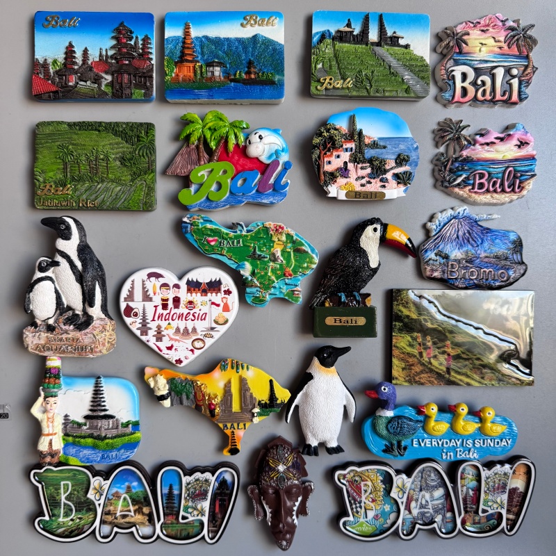 Home Decor Jakarta - Indonesië Toeristische Souvenir Jakarta Bali Koelkastmagneten
