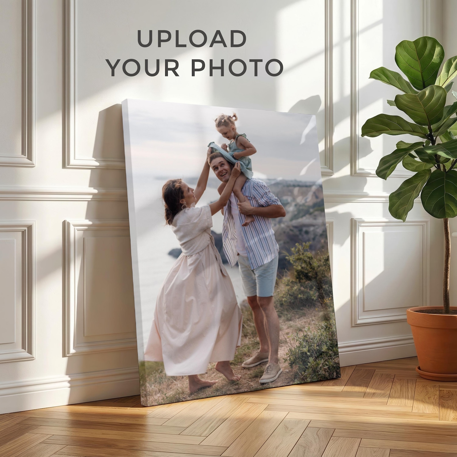 Home Decor Halloween - Gepersonaliseerd fotocanvas, op maat gemaakte familie-wanddecoratie,