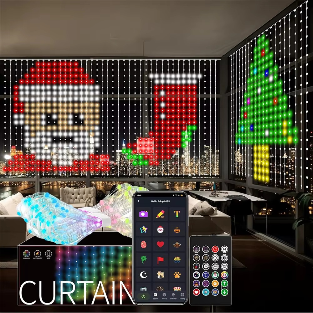 Home Decor App - Slimme RGB Pixel Gordijnverlichting Bluetooth APP