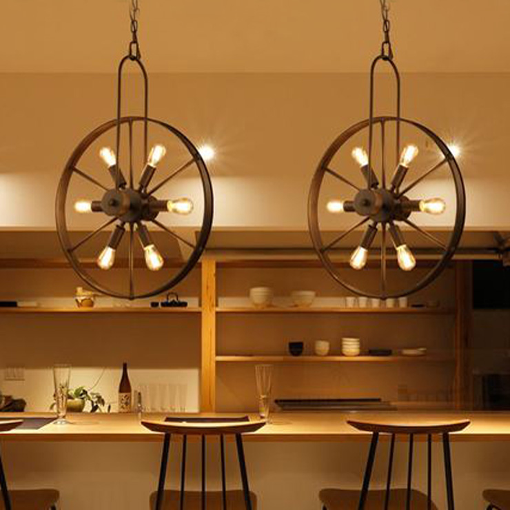 Home Decor On Wheels - Retro Vintage Wielkroonluchter café restaurant bar