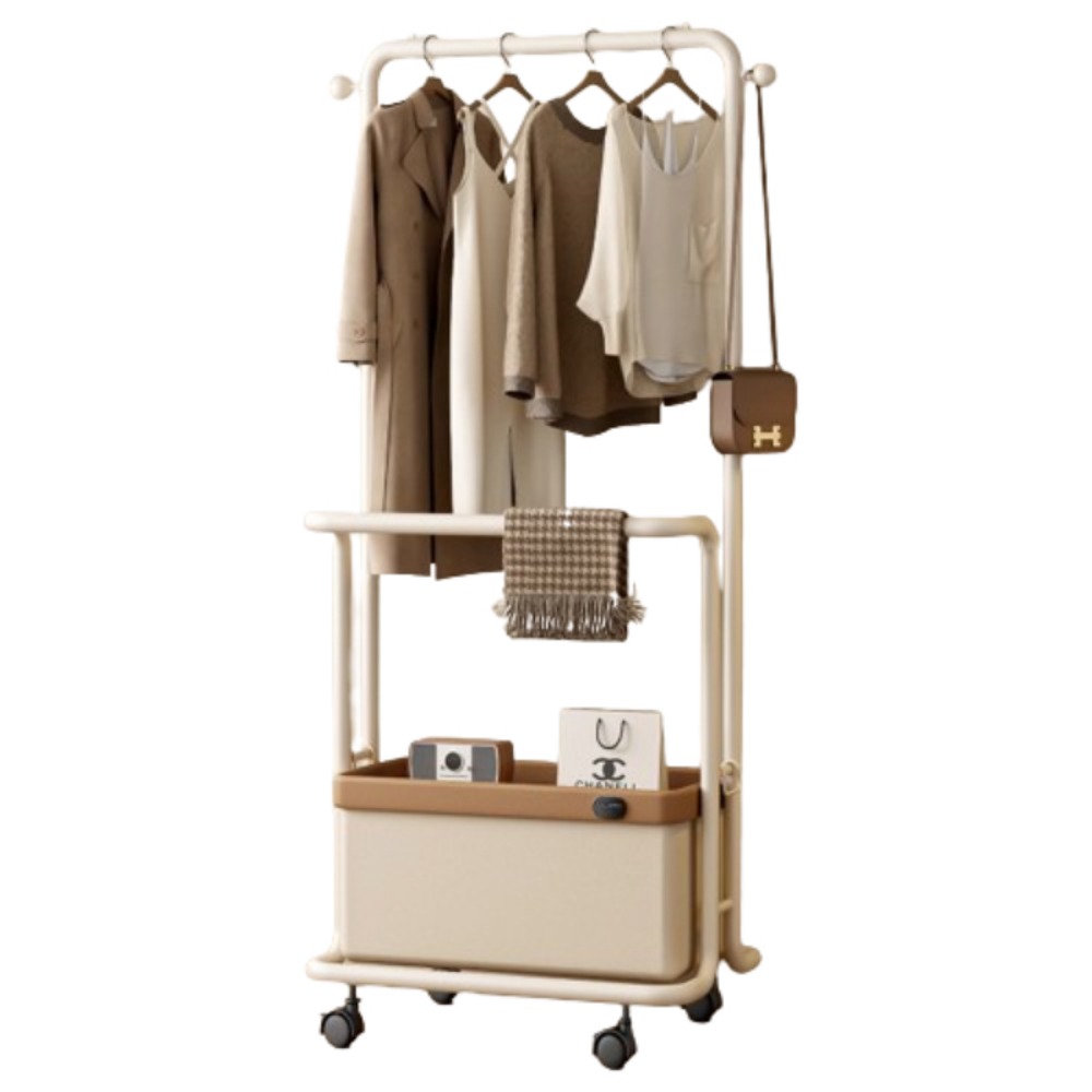 Home Decor On Wheels - wi-stijlvolle metalen kledingrek op wielen, esthetische