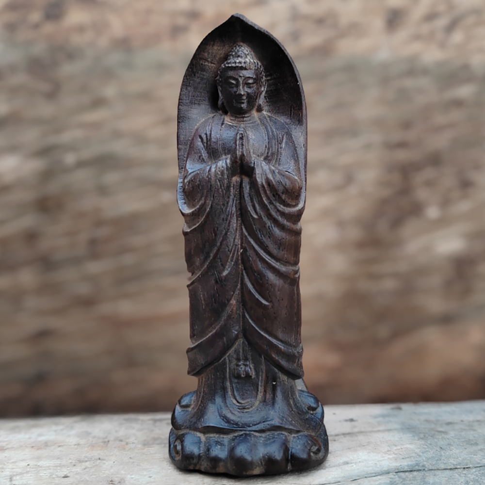Home Decor Zen Style - Houten Zen Boeddha-beeld ornament, met de