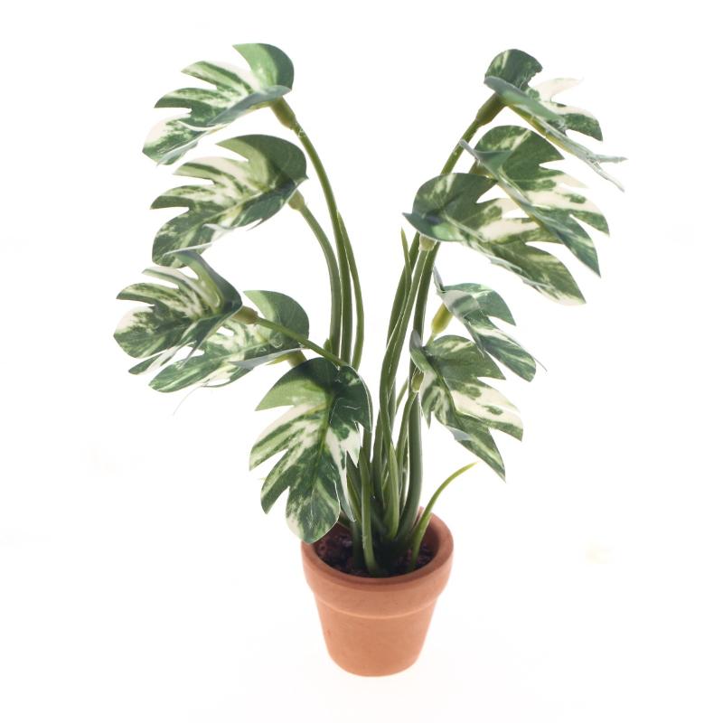 Home Decor Simulator - New.1PC 1/12 Poppenhuis Simulatie Monstera Groene