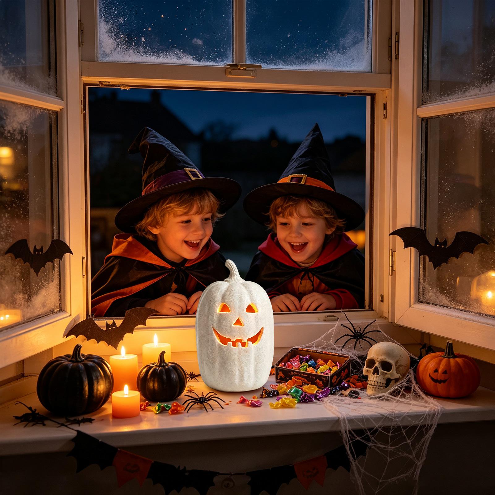 Home Decor Halloween - Halloween pompoen decoratie, hars pompoen, handgemaakte