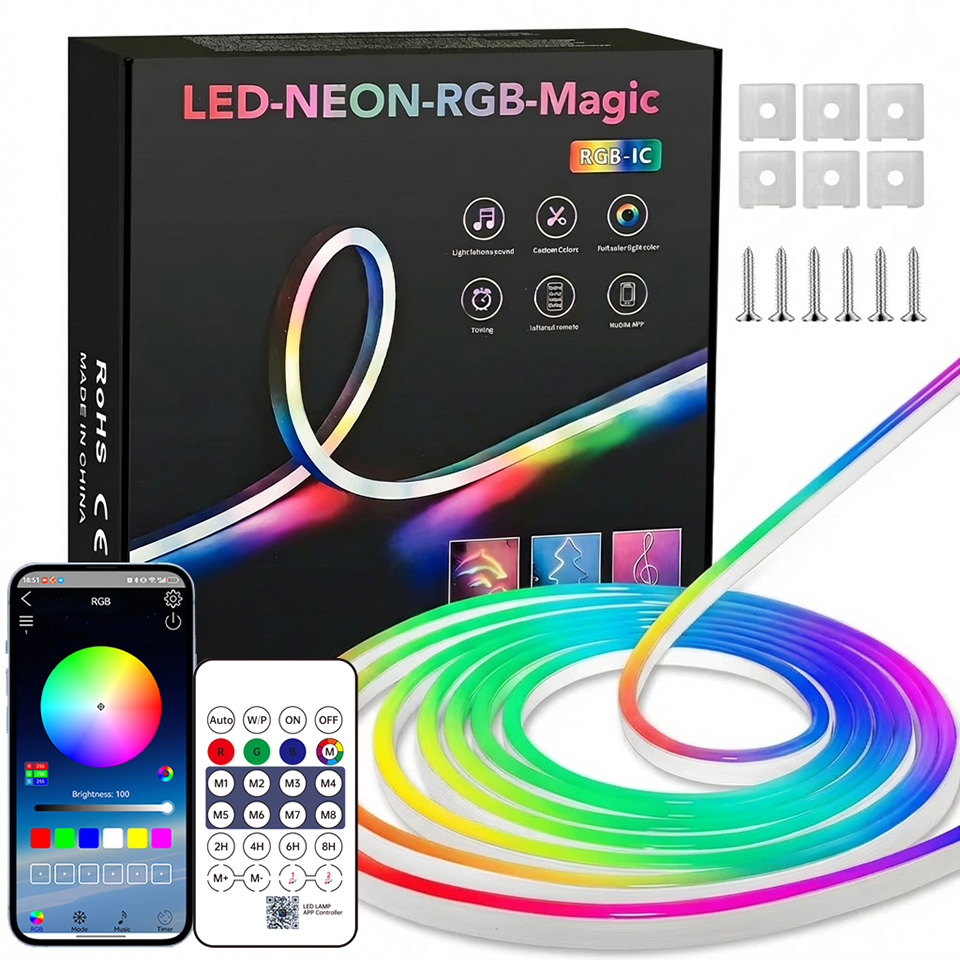 Bluetooth RGB Neon LED Strip 1 - Home Decor App recensie en prijs