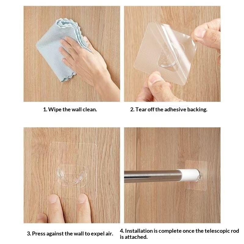 Boorvrije Transparante Zelfkle - Home Decor Curtains recensie en prijs