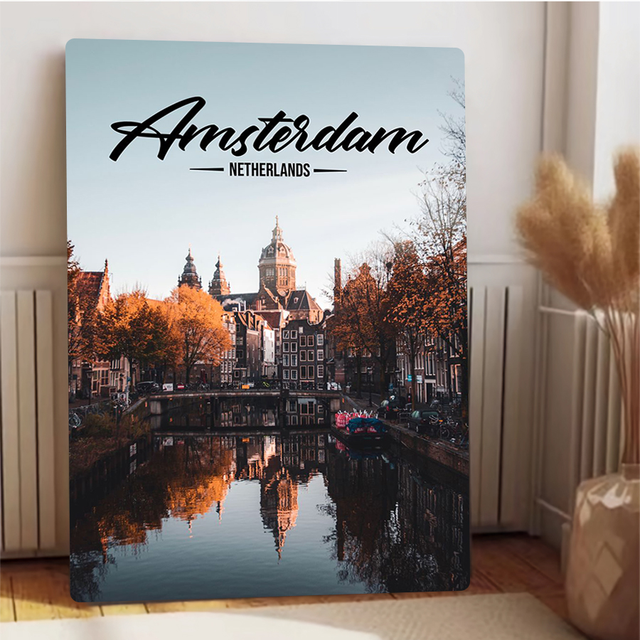 Amsterdam Nederland stadsgezic - Home Decor Netherlands recensie en prijs