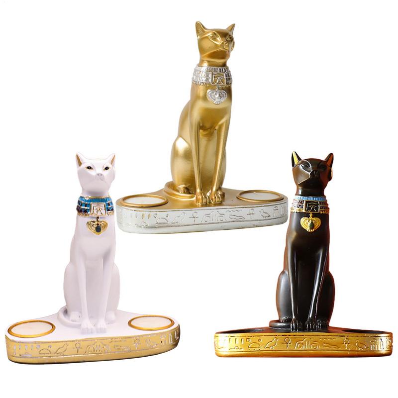Egyptische Kat Kandelaar Hars  - Home Decor Modern Organic recensie en prijs