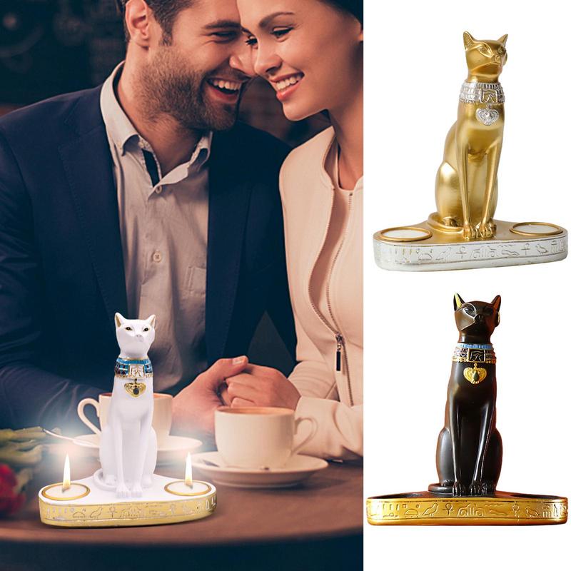 Egyptische Kat Kandelaar Hars  - Home Decor Modern Organic recensie en prijs
