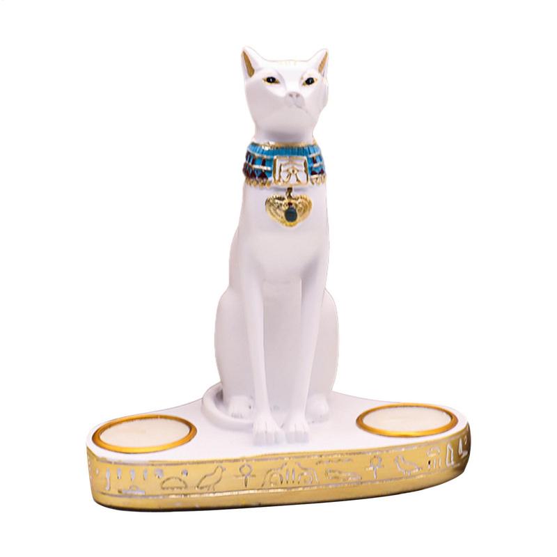Egyptische Kat Kandelaar Hars  - Home Decor Modern Organic recensie en prijs