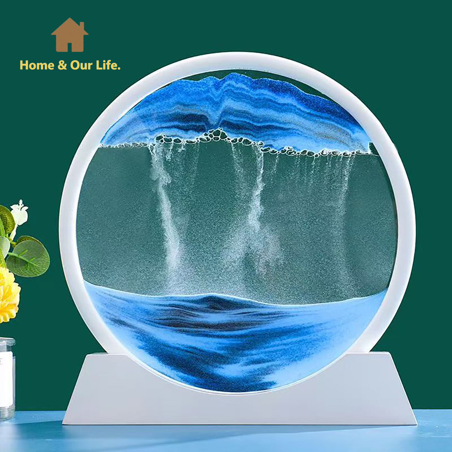 3D dynamisch vloeiend zandkuns - Yarn Home Decor recensie en prijs