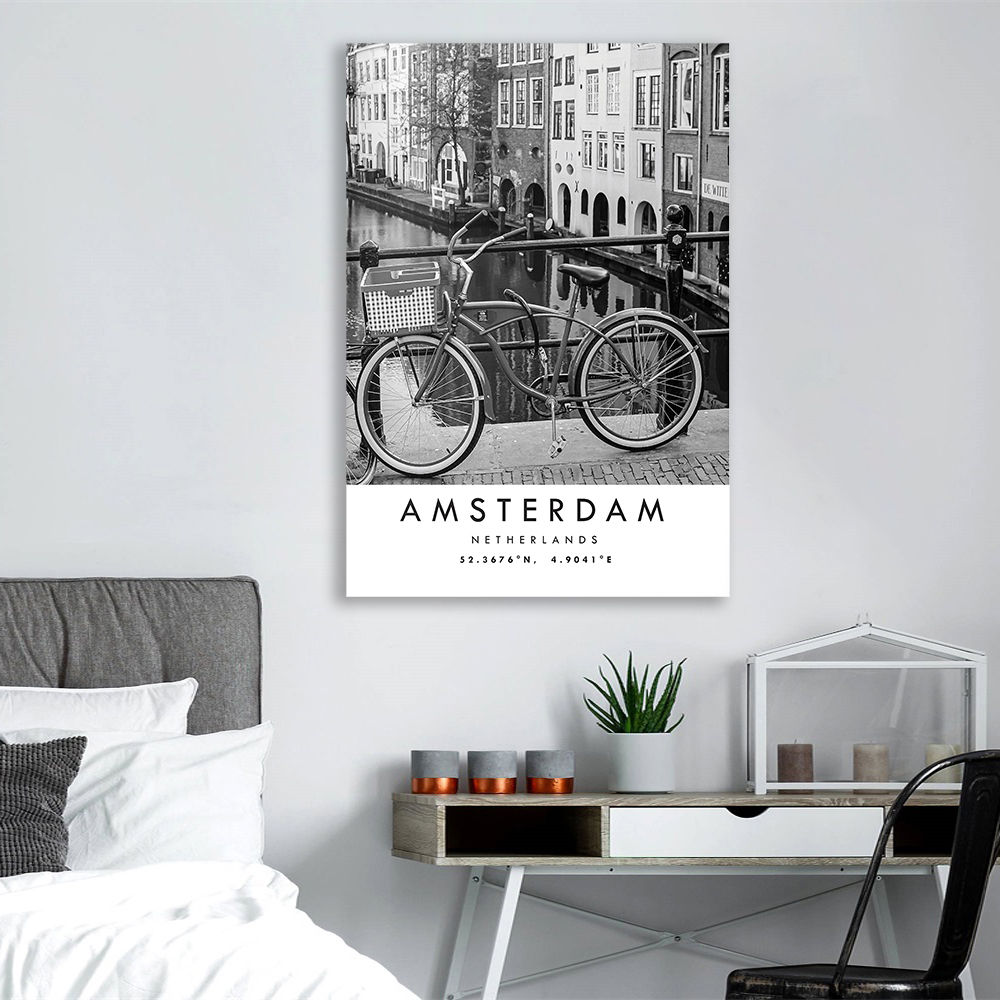 Amsterdam Reisposter Nederland - Home Decor Netherlands recensie en prijs