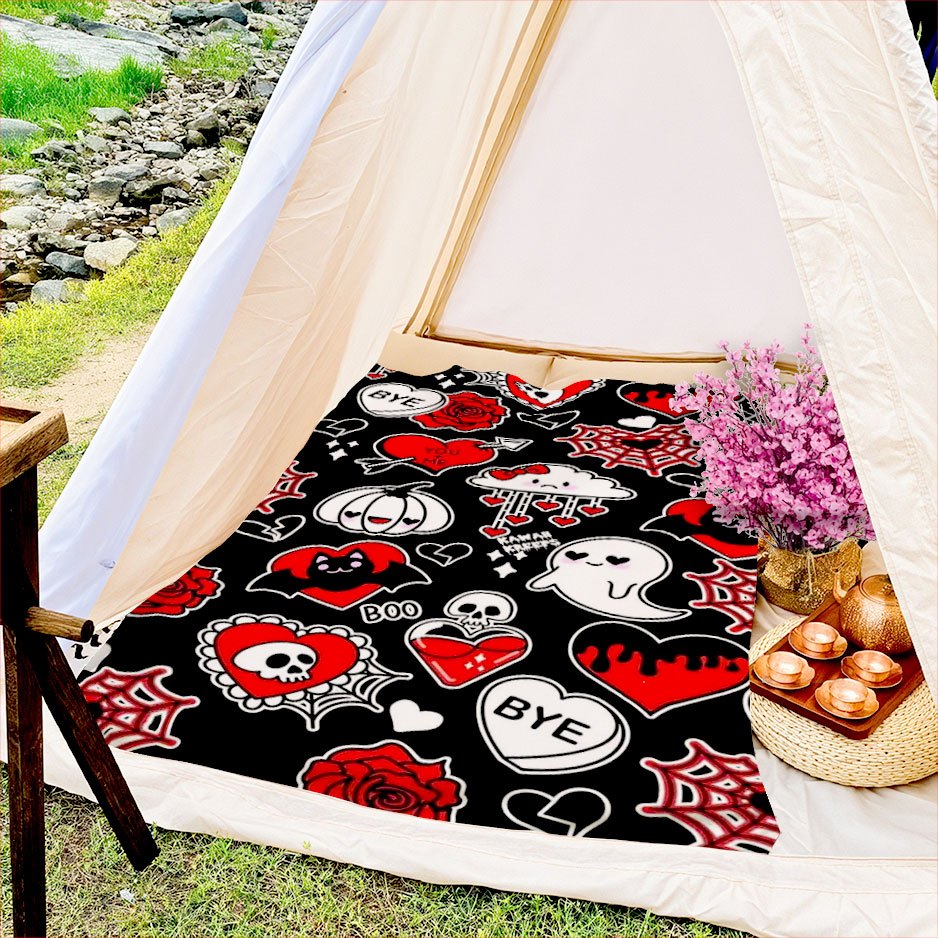 Kawaii Halloween Deken Gotisch - Home Decor Design Ideas recensie en prijs