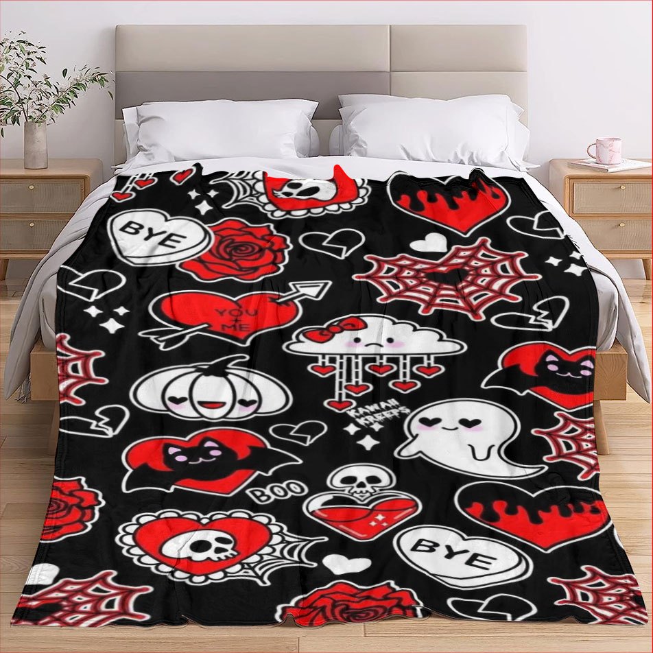 Kawaii Halloween Deken Gotisch - Home Decor Design Ideas recensie en prijs