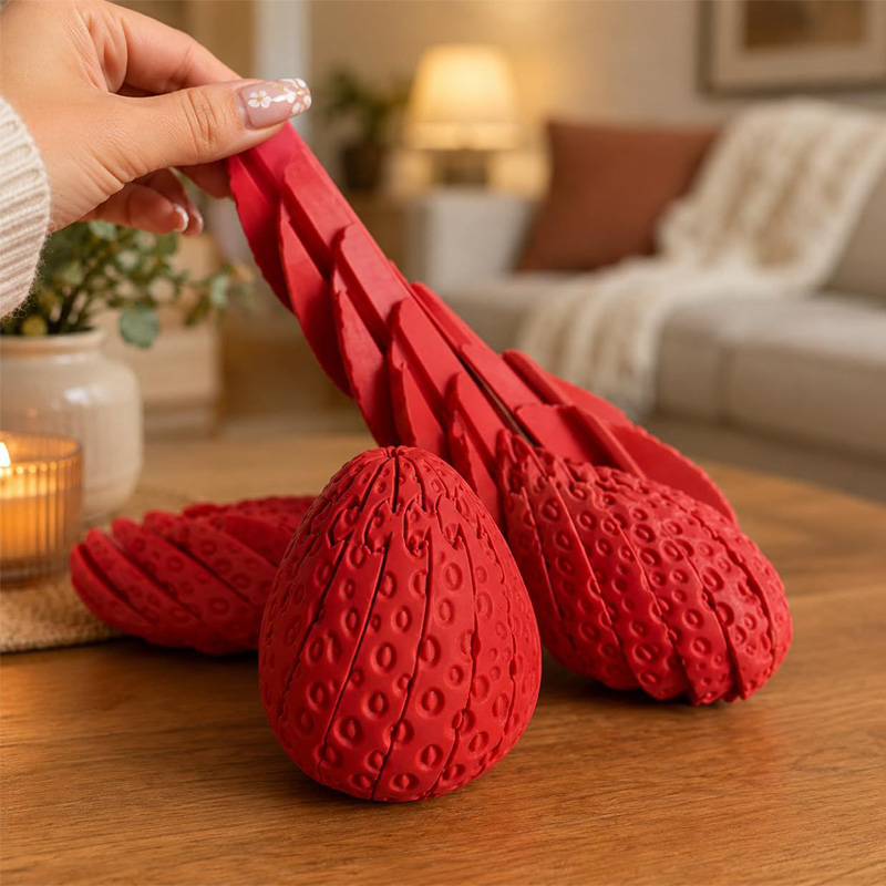 Gedraaide Aardbeien-Ei 3D Gepr - Home Decor Modern Organic recensie en prijs