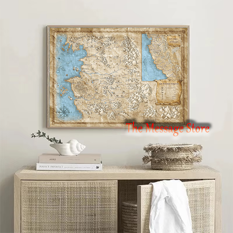 Witcher Wereldkaart Continent  - Home Decor Location recensie en prijs