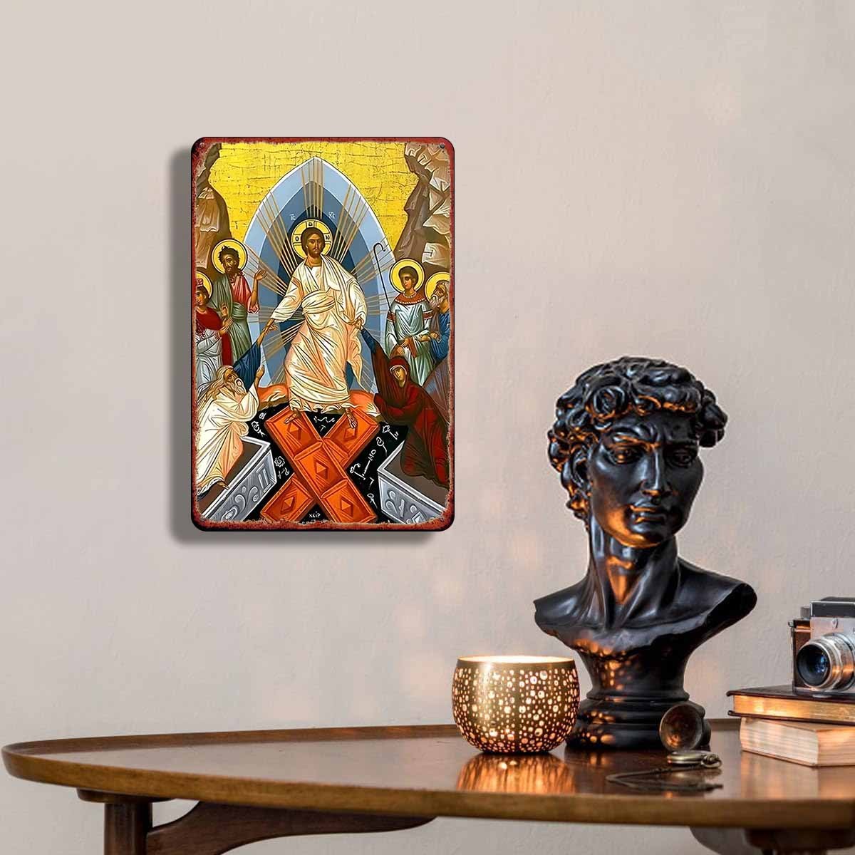 2D vintage metalen bord Pasen  - Home Decor Outside recensie en prijs