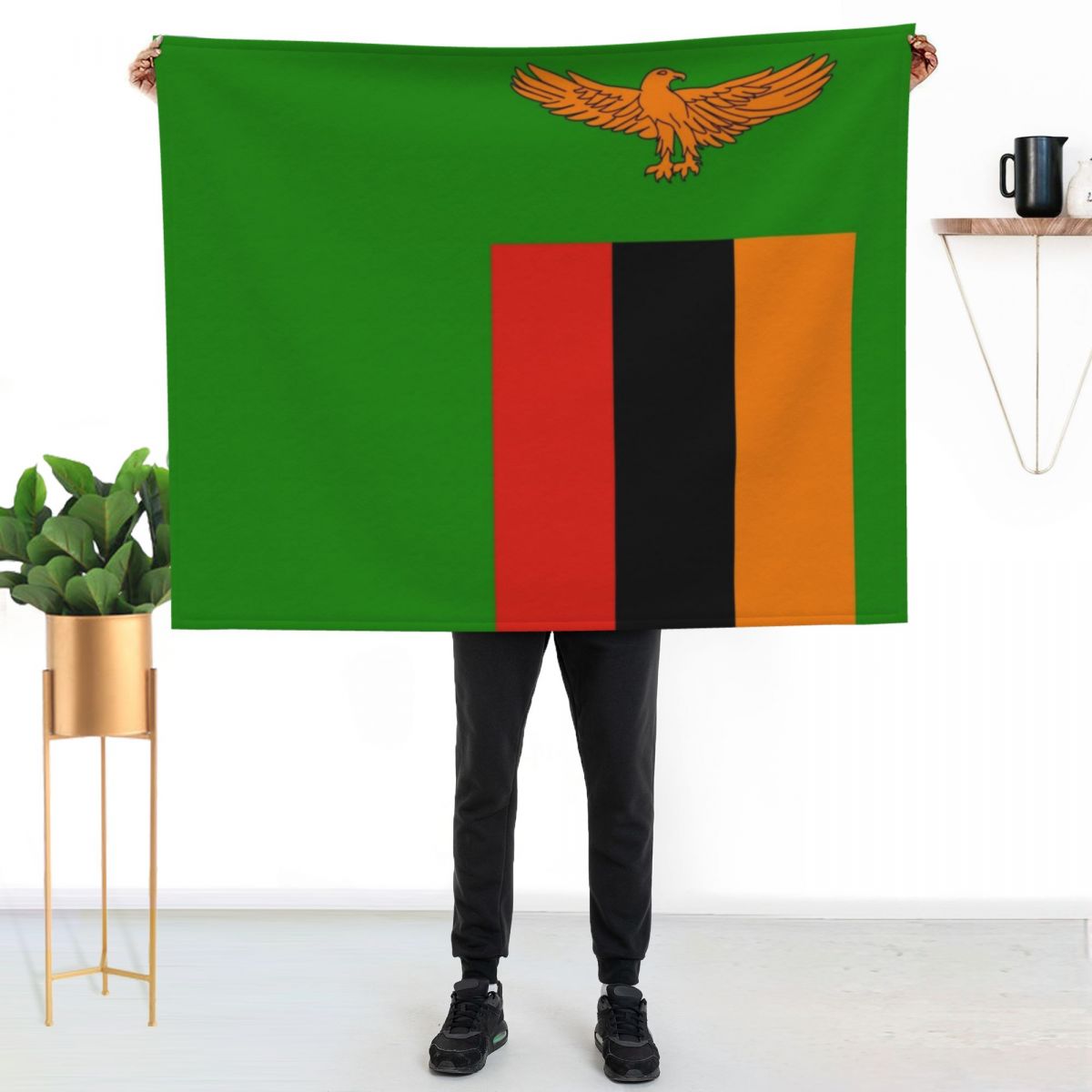 Vlag van Zambia Gooideken Warm - Home Decor Zambia recensie en prijs
