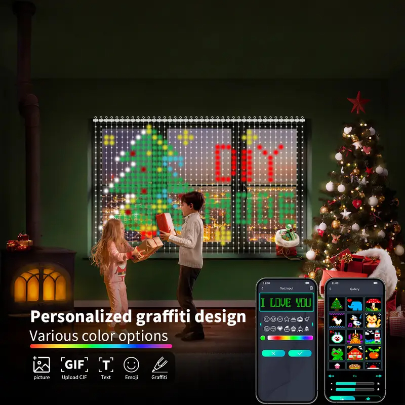 2*2M/3*3M 400LED Slimme Gordij - Home Decor App recensie en prijs