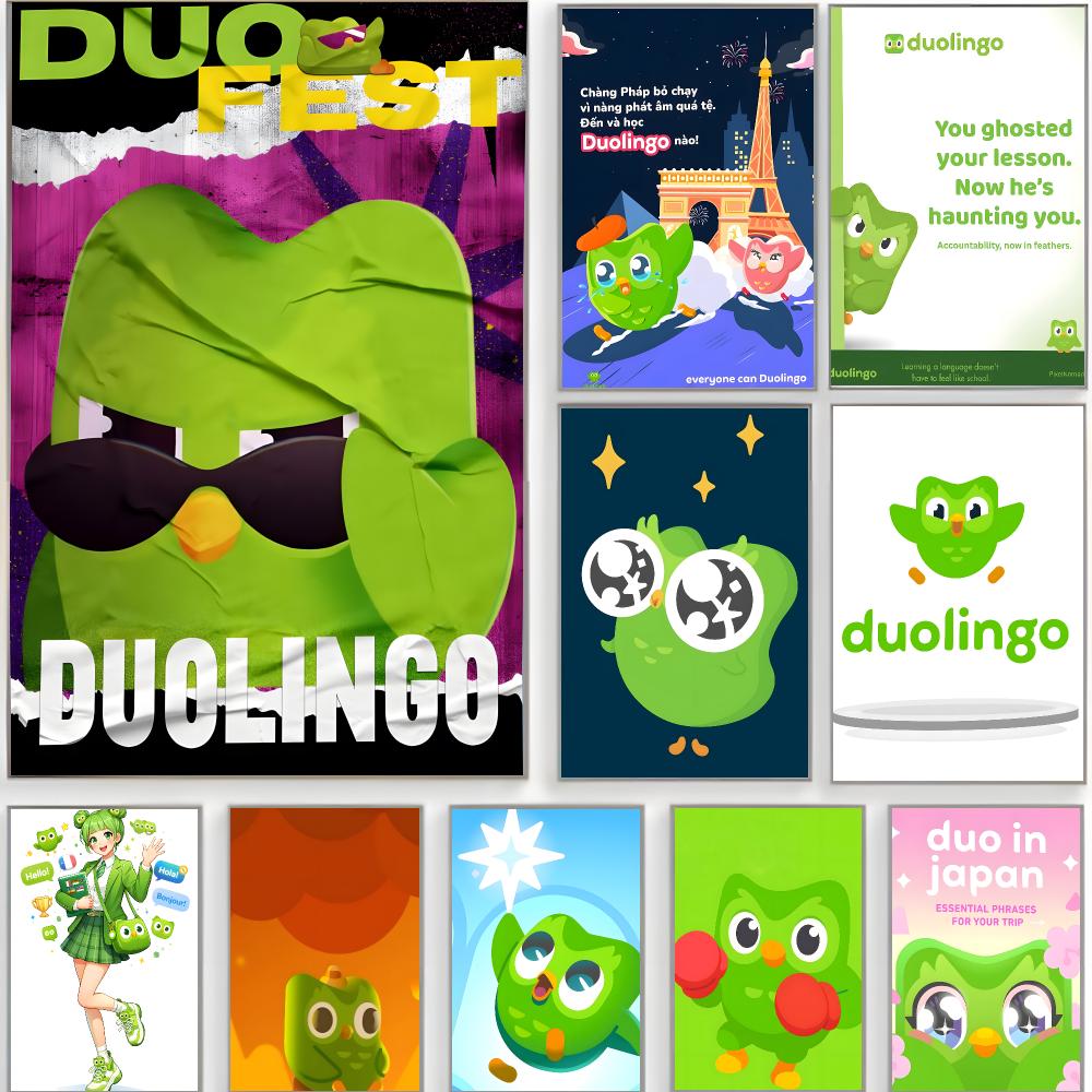 Leuke app d-duolingo Poster Kl - Home Decor App recensie en prijs