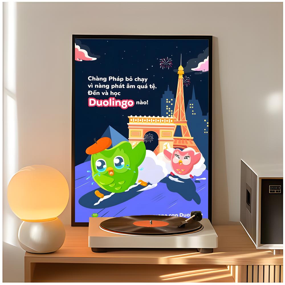 Leuke app d-duolingo Poster Kl - Home Decor App recensie en prijs