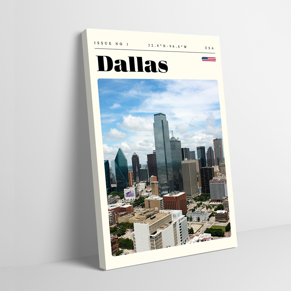 Dallas Texas Travel Printing P - Home Decor Dallas recensie en prijs