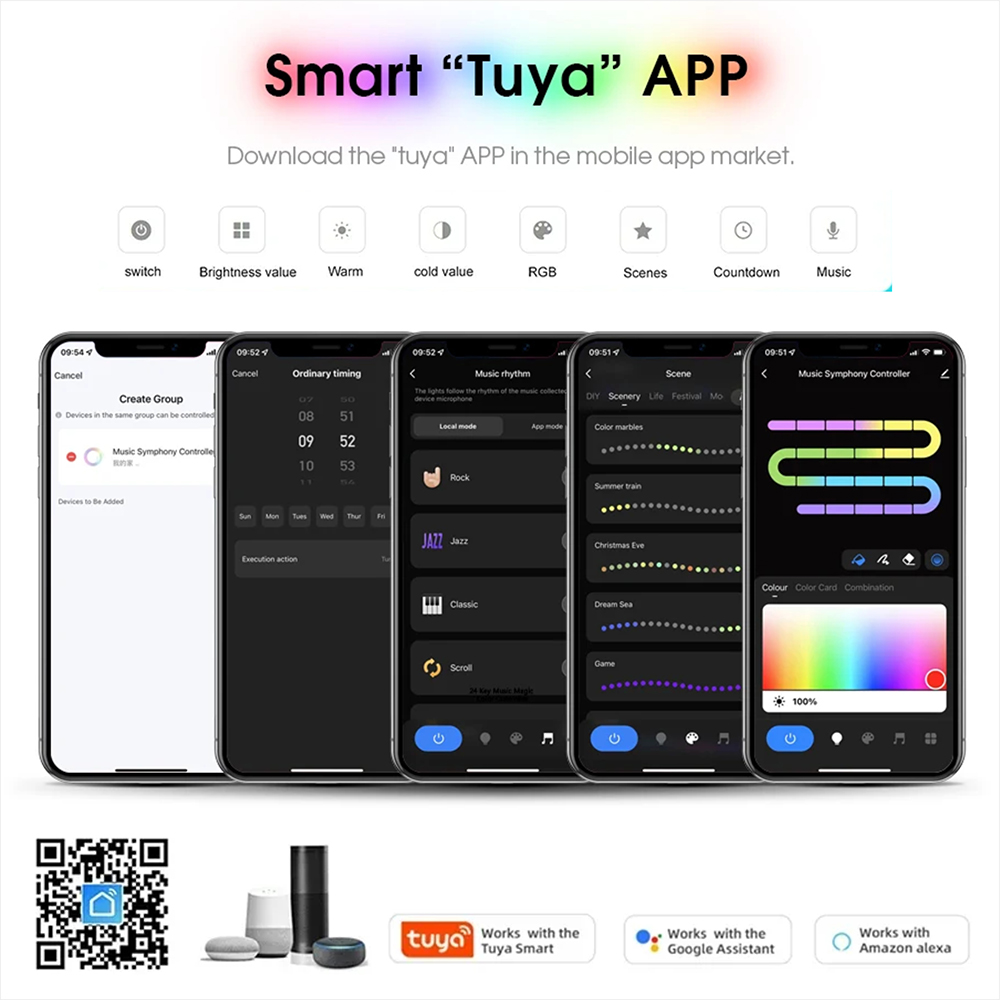 Tuya WiFi WS2811 RGBIC COB LED - Home Decor App recensie en prijs