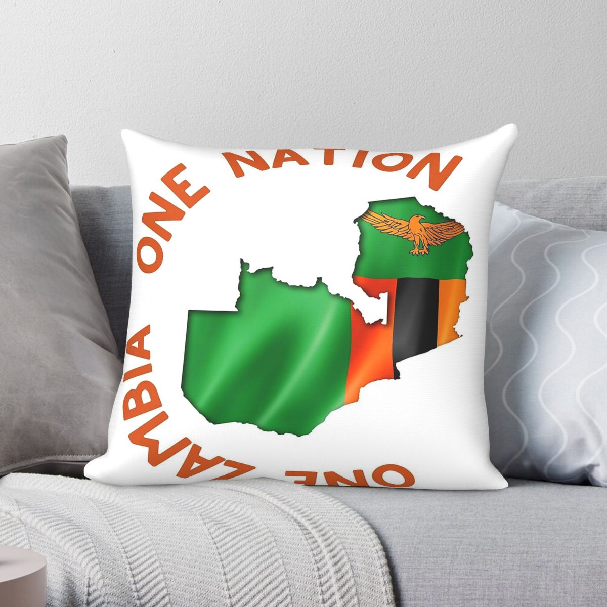 One Zambia One Nation vierkant - Home Decor Zambia recensie en prijs