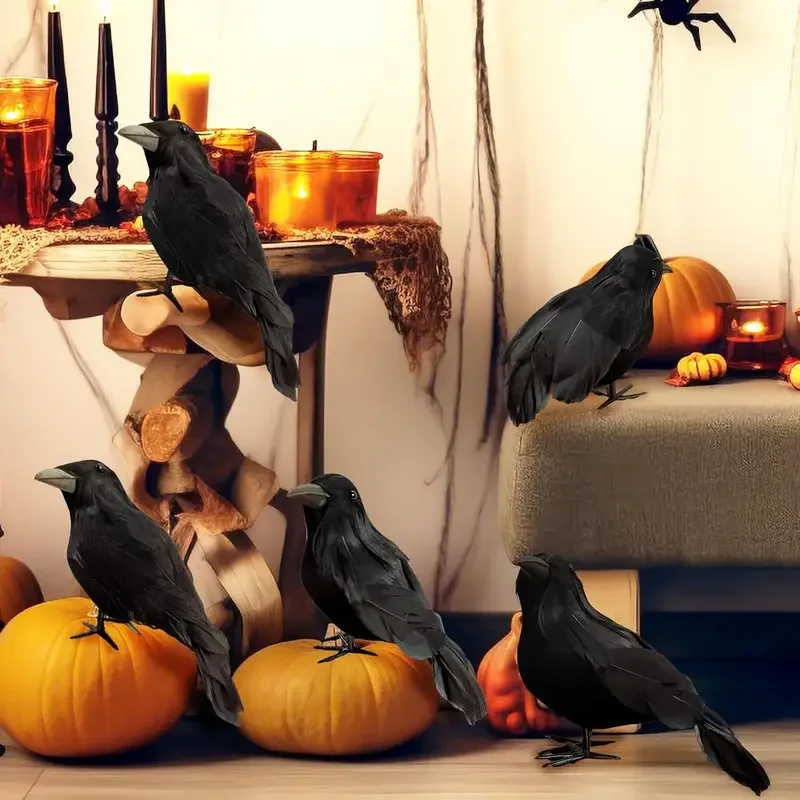1PC Zwarte Kraai Halloween Dec - Home Decor Halloween recensie en prijs