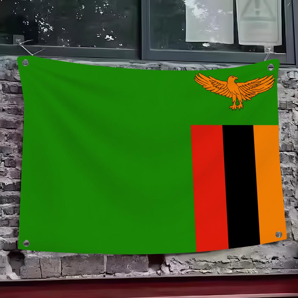 Zambia Vlaggen Aangepaste muur - Home Decor Zambia recensie en prijs