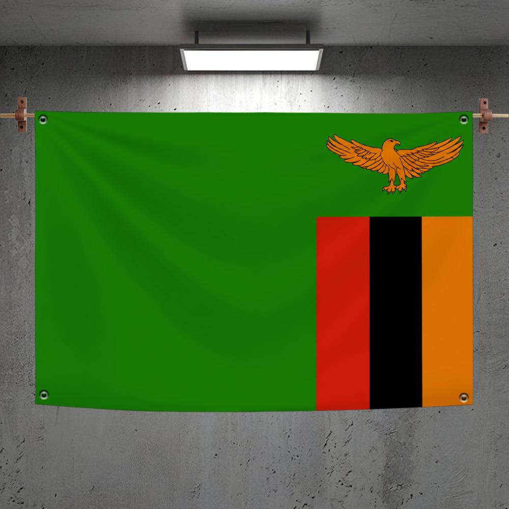 Zambia Vlaggen Aangepaste muur - Home Decor Zambia recensie en prijs