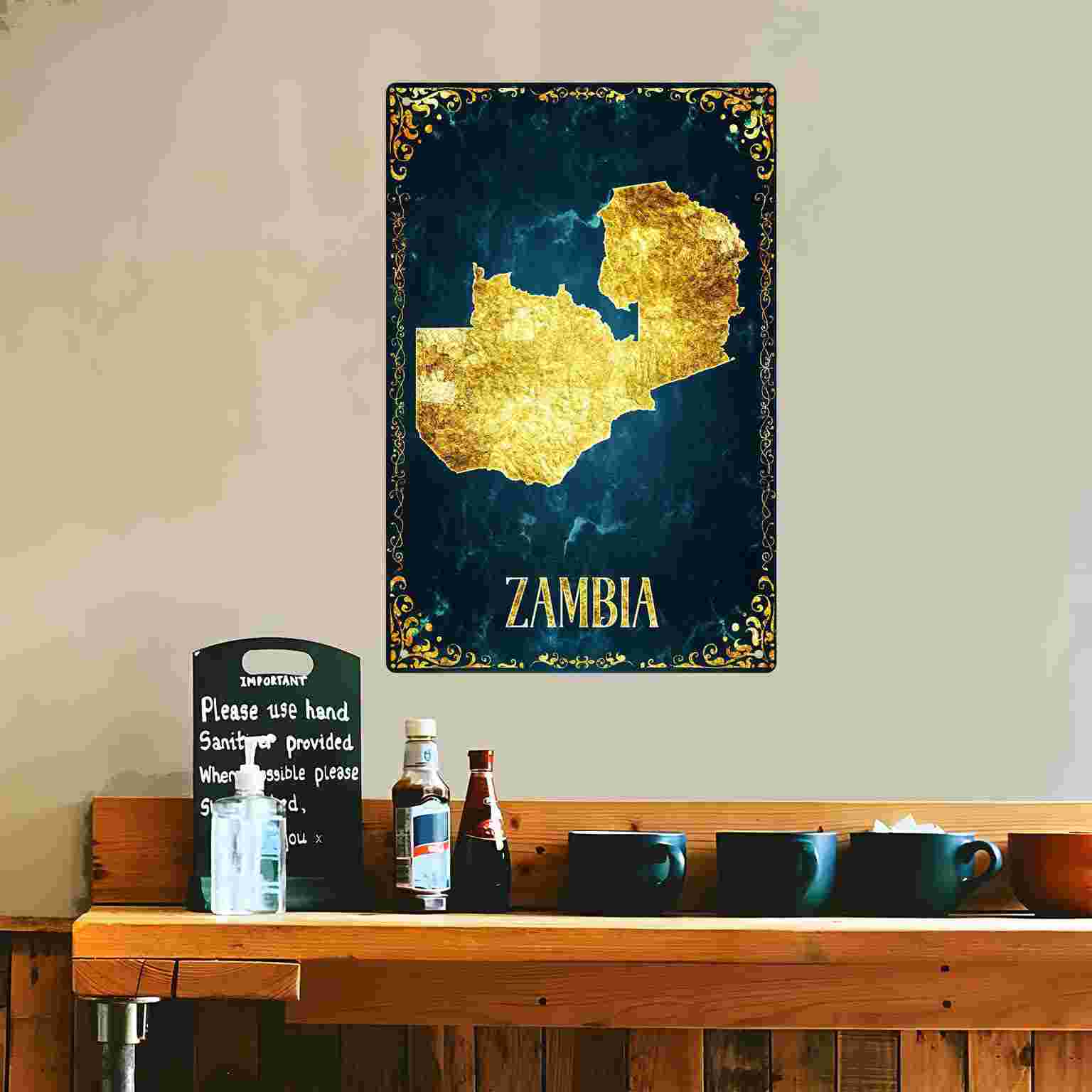 2D FLAT 1pc Zambia Goudfolie K - Home Decor Zambia recensie en prijs