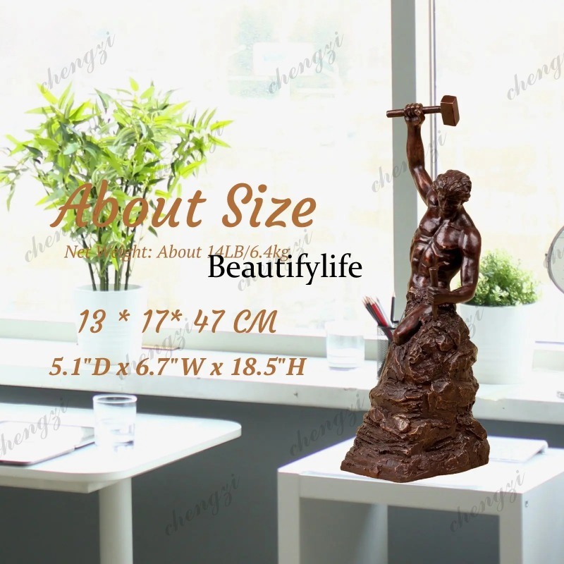 A74 18,5 inch bronzen zelfgema - Home Decor Modern Organic recensie en prijs