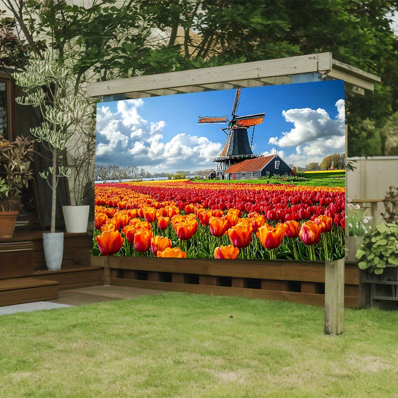 Windmolen Tulpenveld Nederland - Home Decor Netherlands recensie en prijs