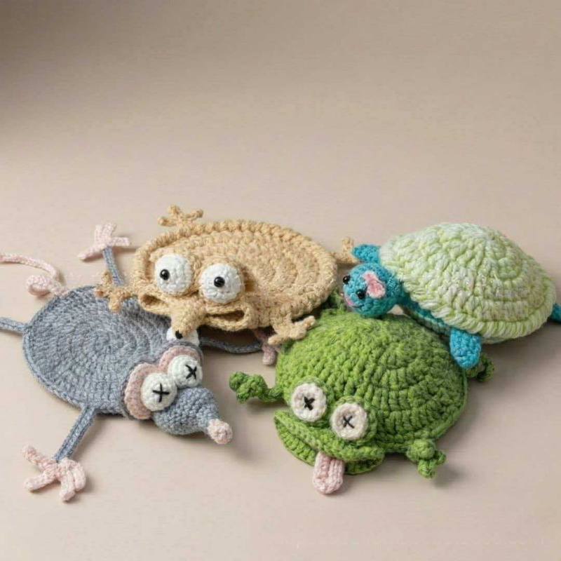 Creatieve gehaakte hagedis ond - Yarn Home Decor recensie en prijs