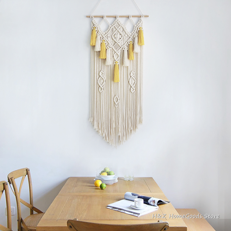 Macrame Muur Opknoping Geweven - Yarn Home Decor recensie en prijs