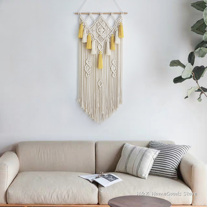 Macrame Muur Opknoping Geweven - Yarn Home Decor recensie en prijs