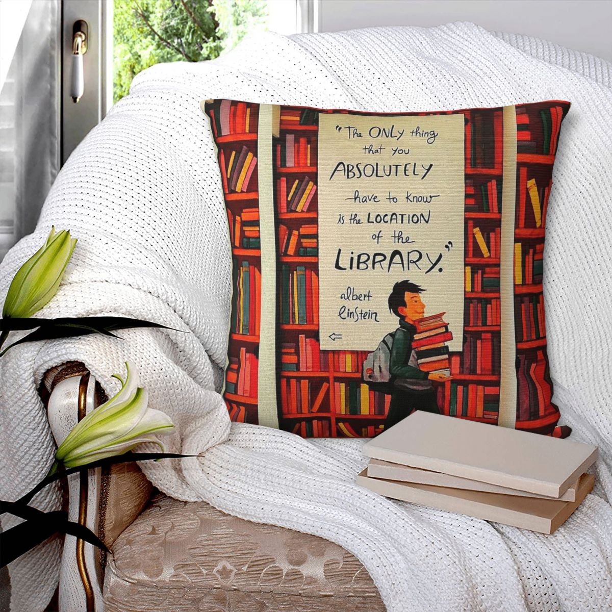 De locatie van de bibliotheek  - Home Decor Location recensie en prijs