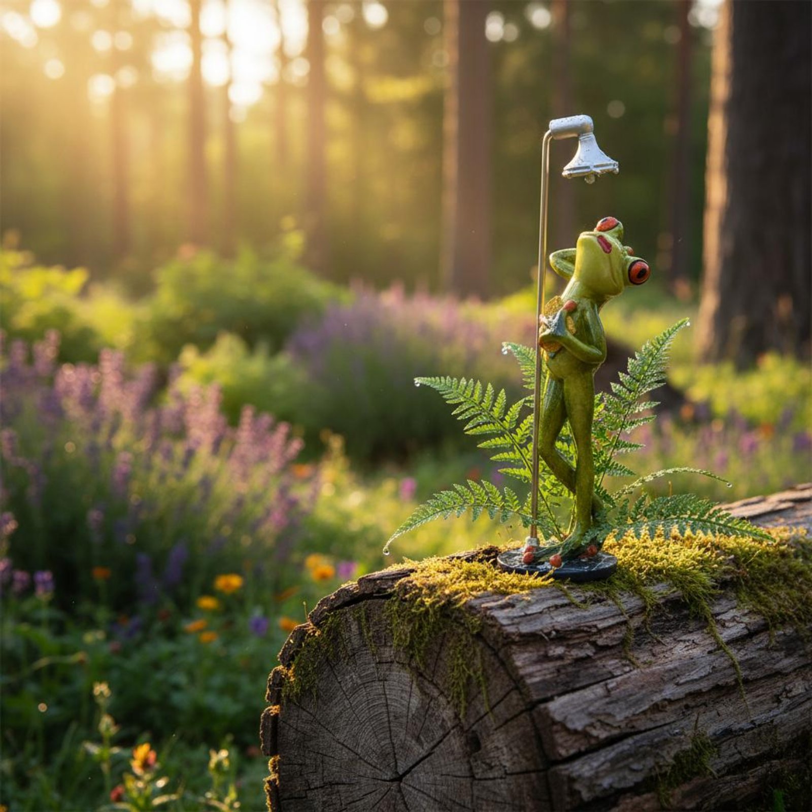Douchende kikker beeldje Gewel - Home Decor Statue recensie en prijs